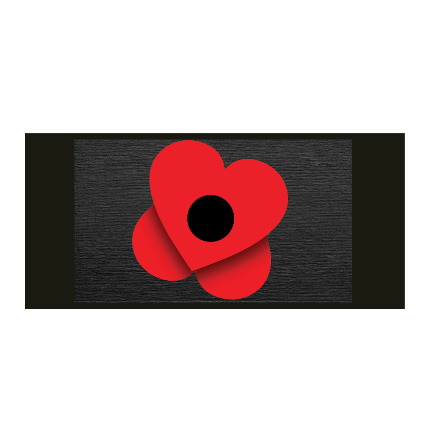 Remembrance Day Armband - Red poppy