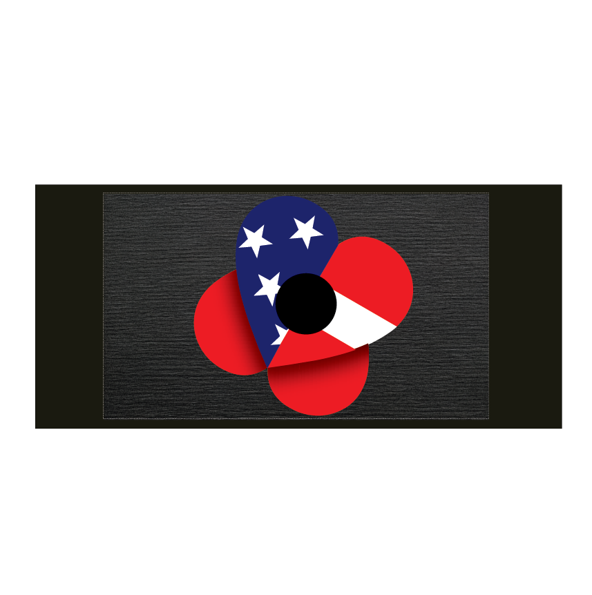 Remembrance Day Armband - American Poppy (USA)