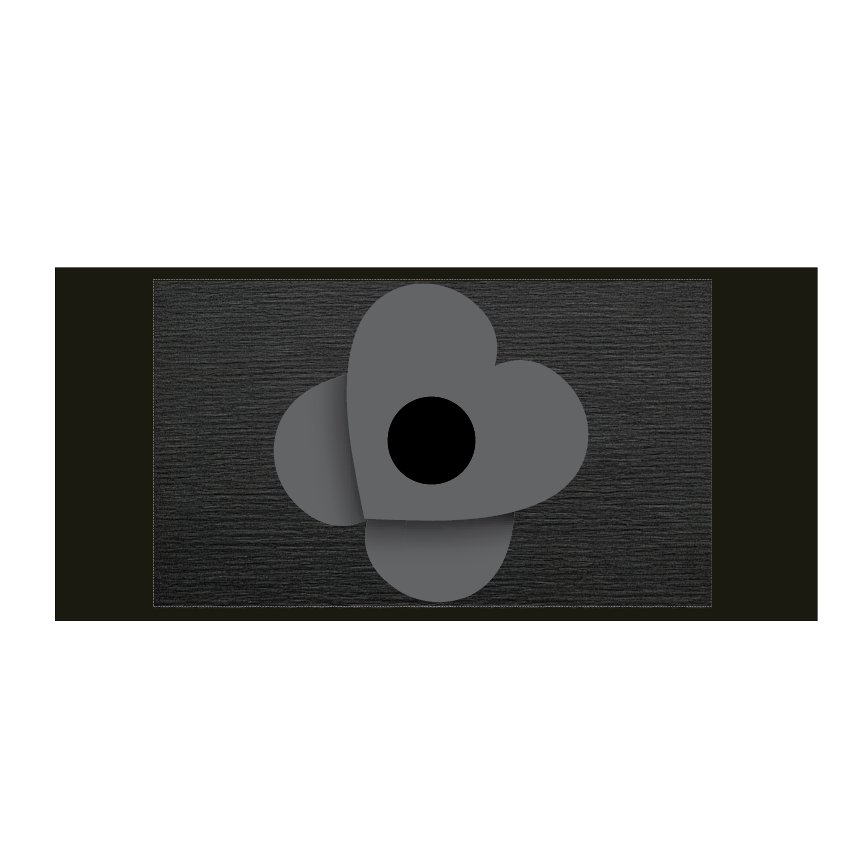 Remembrance Day Armband - Black poppy