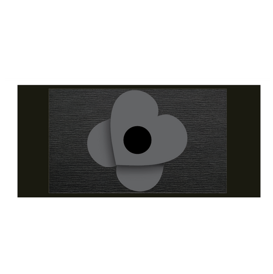 Remembrance Day Armband - Black poppy