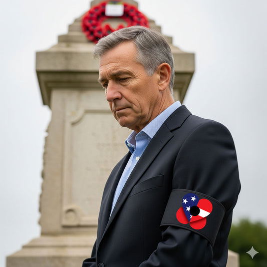 Remembrance Day Armband - American Poppy (USA)